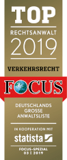 Schah Sedi und Schah Sedi - Top Rechtsanwalt 2019 Verkehrsrecht bei Focus